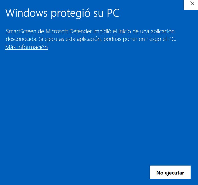 SmartScreen paso 1 — clic en Más información
